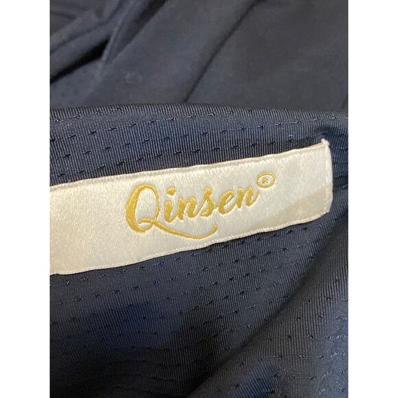 Qinsen Women's Black Sleeveless Square Neck Skinny Activewear Yoga Jumpsuit Sz S - Picture 3 of 4